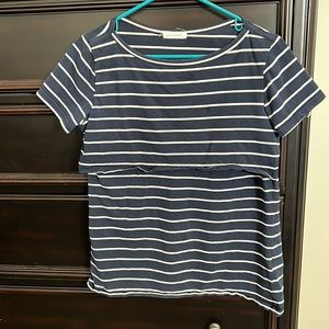 Smallshow M nursing shirts blue black GUC